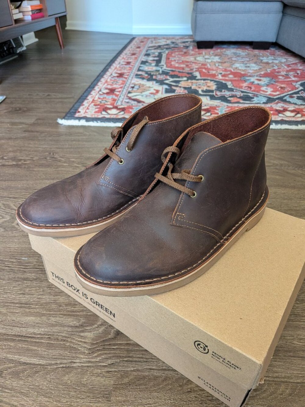 Clarks Bushacre 3 Chukka Boot Beeswax Brown Mens 10.5